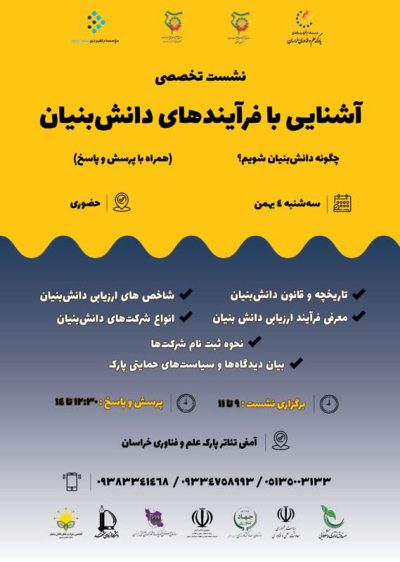 گزارش تصویری برگزاری دوره تخصصی چگونه دانش بنیان شویم.